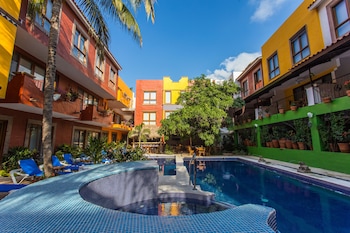 casa loteria sayulita family boutique hotel with restaurant rooftop yoga pool and free parking 3 min to beach