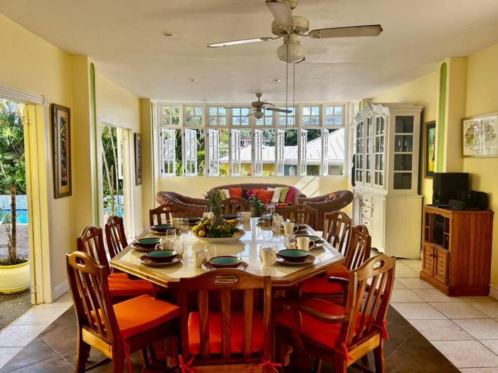 luxury 5 bed villa in tobago the big yellow house
