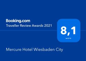 Mercure Hotel Wiesbaden City,Mainz>>Frankfurt,4 star