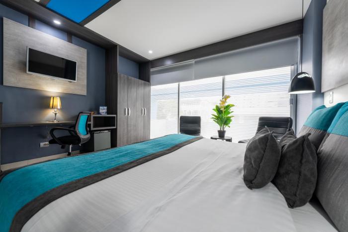 hotel blue concept