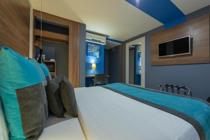hotel blue concept