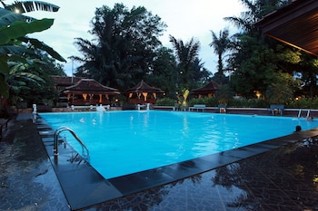 green tropical village hotel and resort