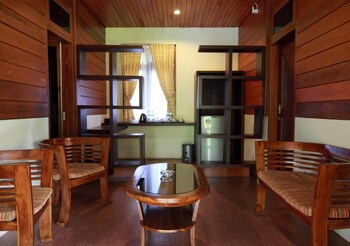 green tropical village hotel and resort