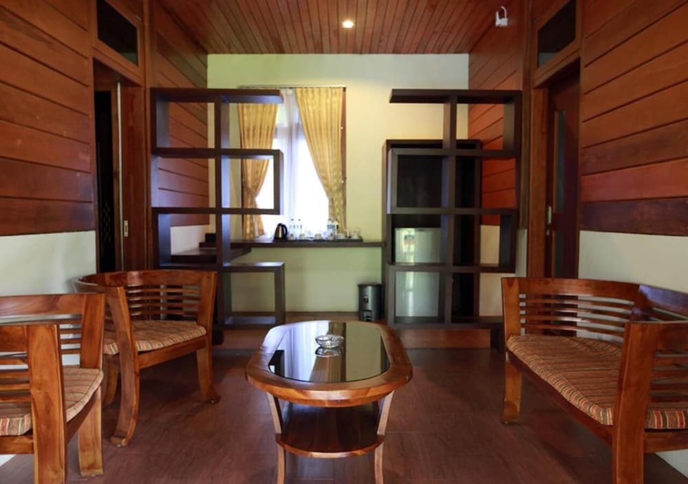 green tropical village hotel and resort