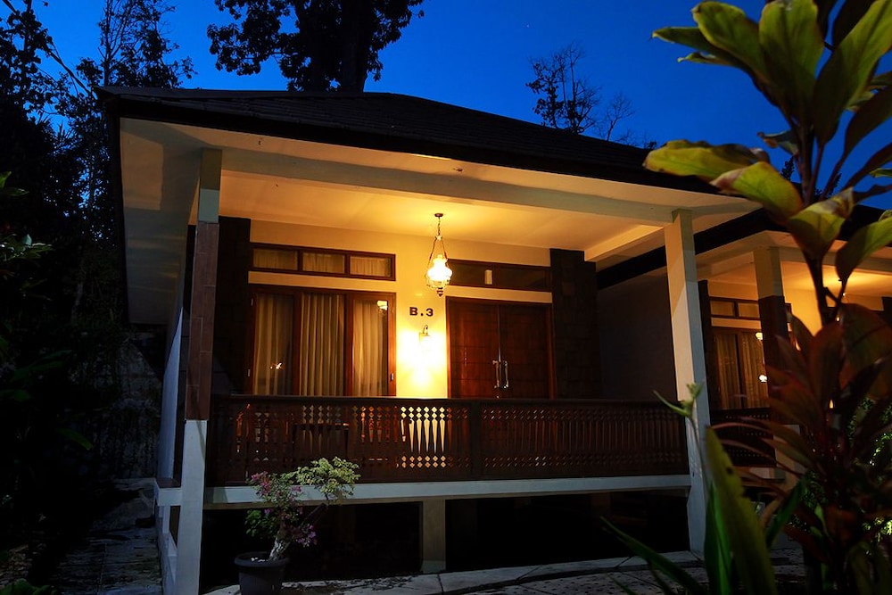 green tropical village hotel and resort