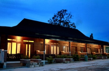 green tropical village hotel and resort