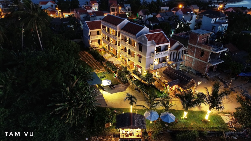green grass land villa