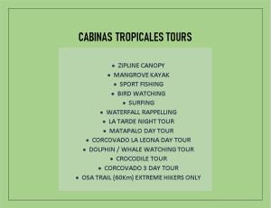 Cabinas Tropicales,Puerto Jiménez>>Golfito,2 star