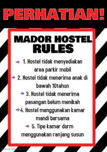 mador malang dorm hostel