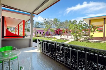 at night airport resort