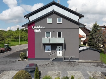 hotel gastehaus stock