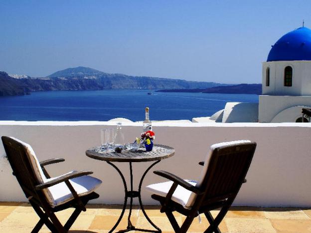 aethrio sunset village oia