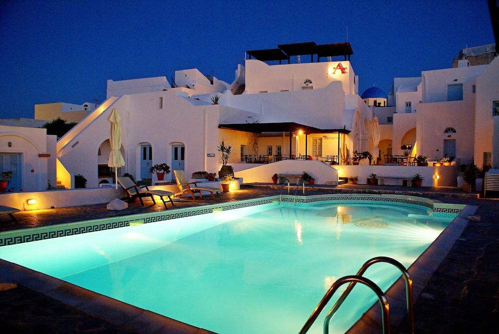 aethrio sunset village oia