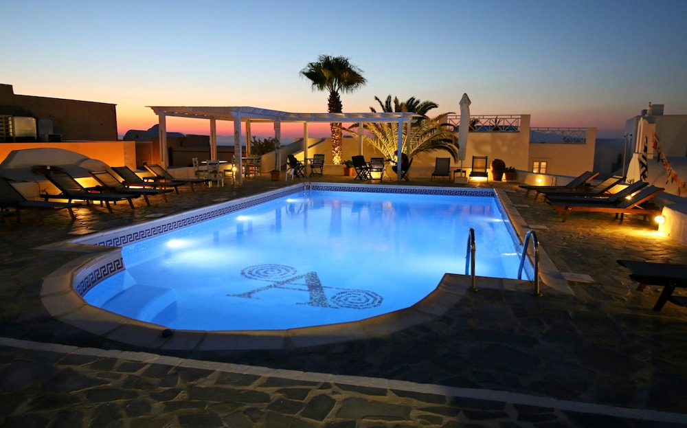 aethrio sunset village oia