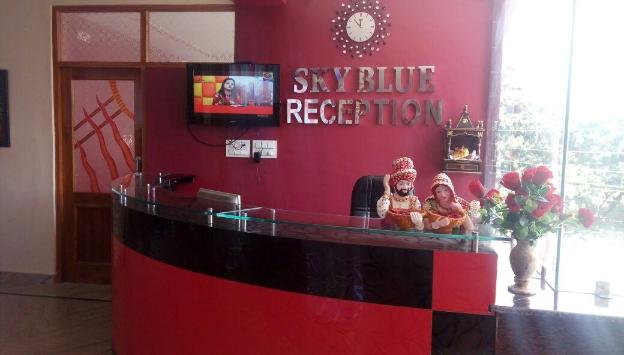 hotel sky blue and restaurant