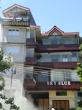 hotel sky blue and restaurant