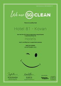 Hotel 81 Kovan,Hougang>>Central Singapore,2 star