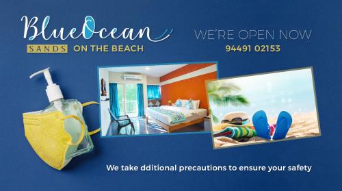 blue ocean sands on the beach