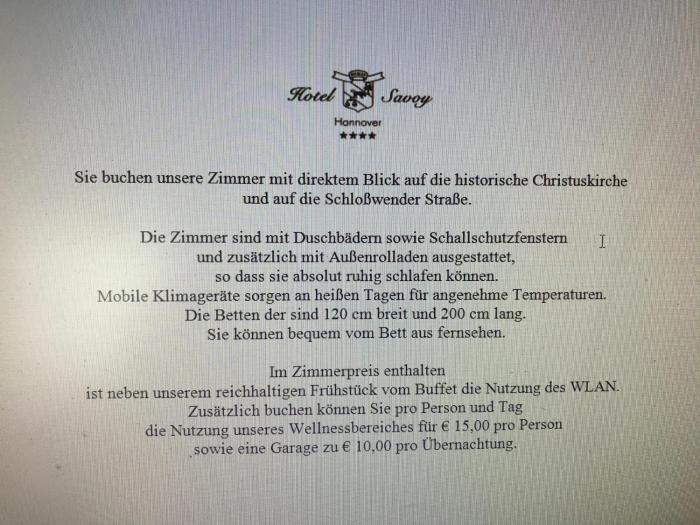 hotel savoy hannover
