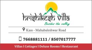 Hrishikesh Villa, Besides Valley,Avakali>>Mahabaleshwar,3 star