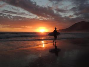 pousada azul da cor do mar