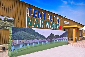 praveg tent city narmada statue of unity