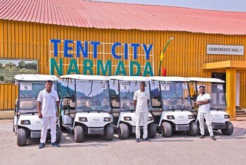 praveg tent city narmada statue of unity