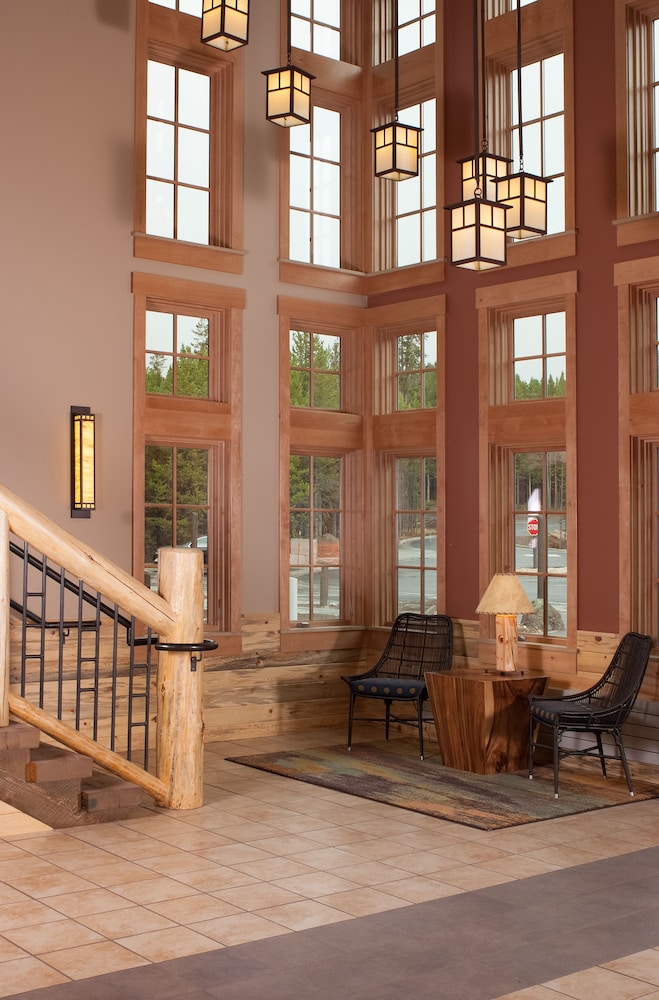 canyon lodge and cabins inside the park