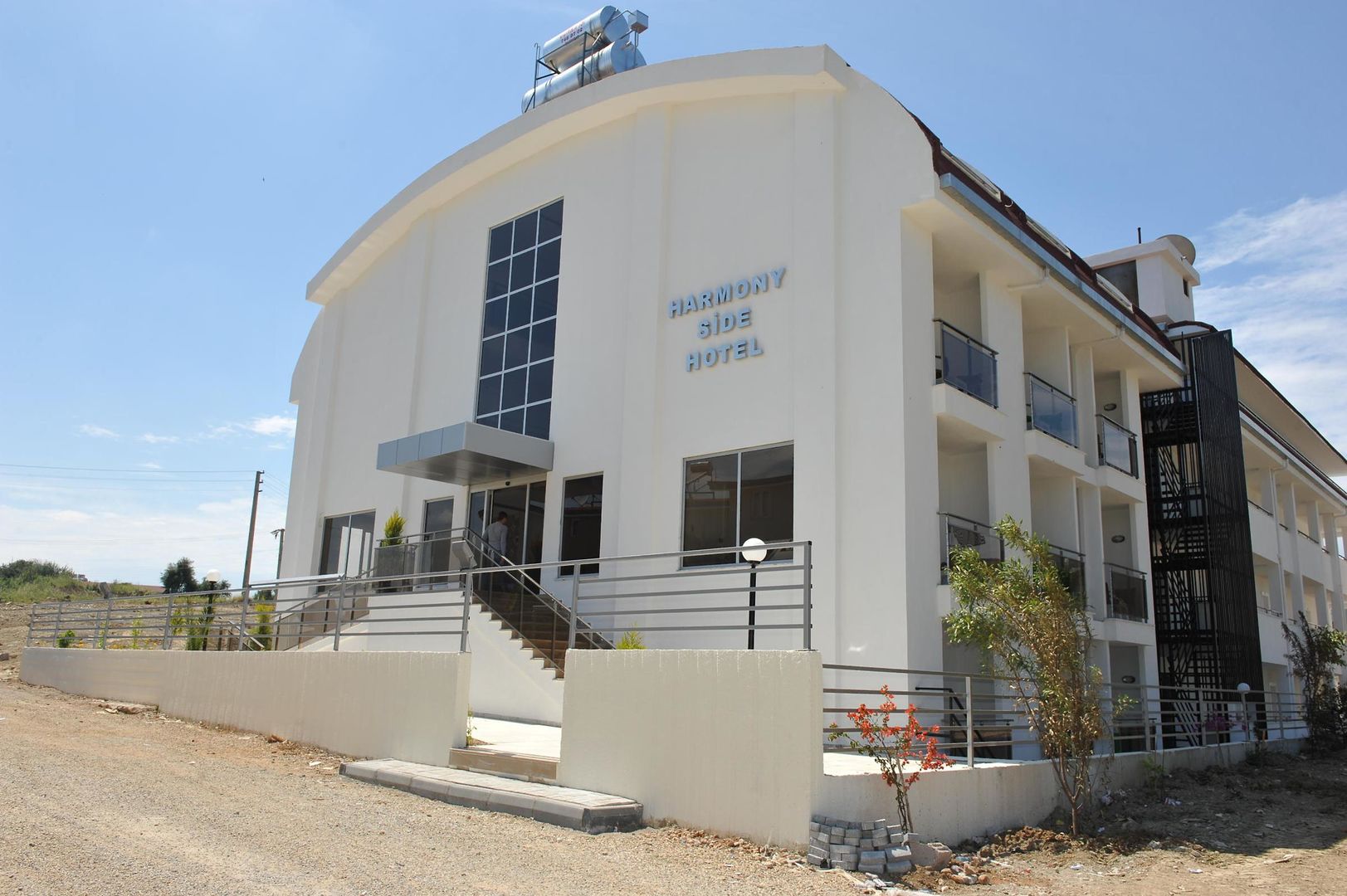 a hotel side