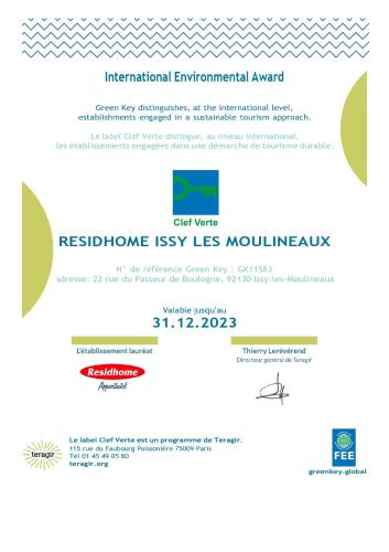 residhome paris issy les moulineaux