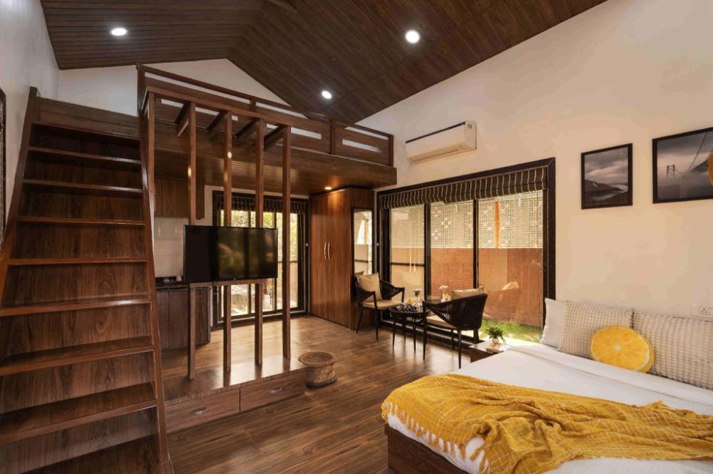 crimson bricks and woods resort cottages karjat