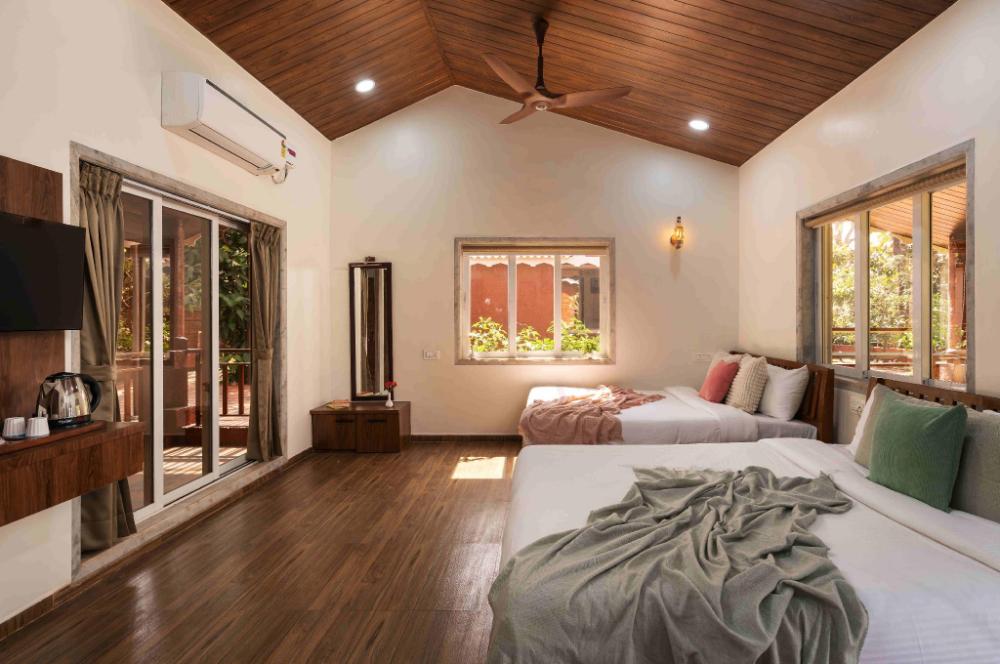 crimson bricks and woods resort cottages karjat