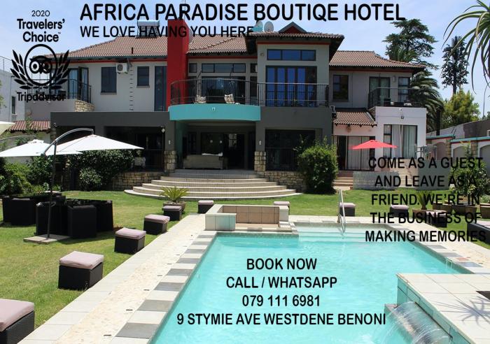 Africa Paradise,East Rand>>Benoni,4 star