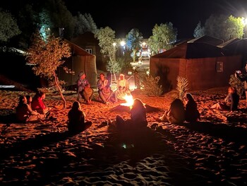 typical merzouga camp