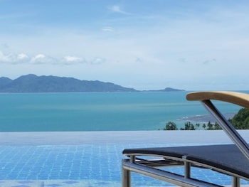 secluded villa with private pool and breathtaking sea views