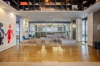 your complete stay in a building with a pool just steps from the subway fre