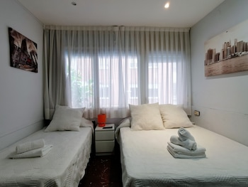 barcelona city street hostal