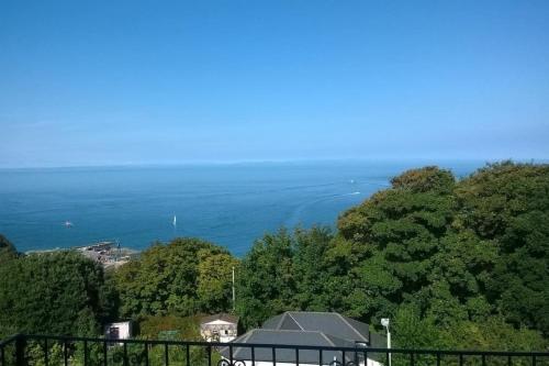 verity and ilfracombe harbour view