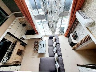 custom design loft with city views and rooftop pool