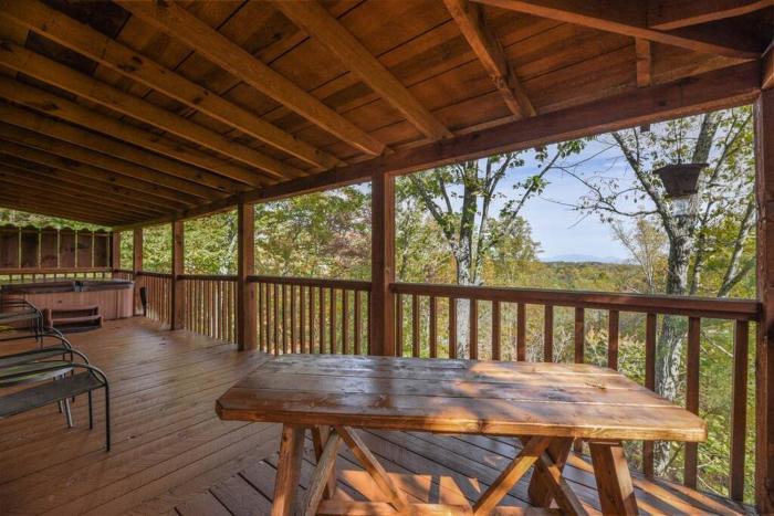 View! Cozy, Private, Fireplace, Hot Tub Log Cabin, Honeymoon!,,0 star