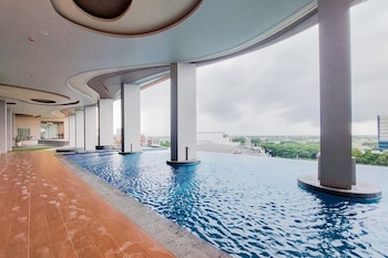 cozy living studio at transpark bintaro apartment