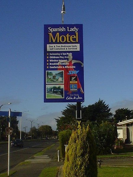 Sundowner Spanish Lady Motel,Pirimai>>Napier,3.5 star
