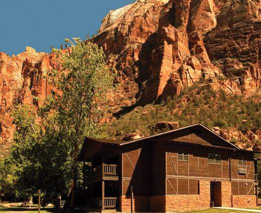 zion lodge inside the park