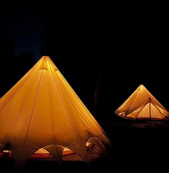 touching camping