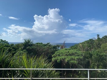 blue cave hotel in green
