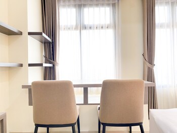 cozy living studio at pollux chadstone apartment