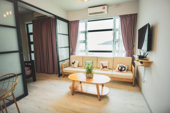 tf sunset ocean view homestay jesselton quay