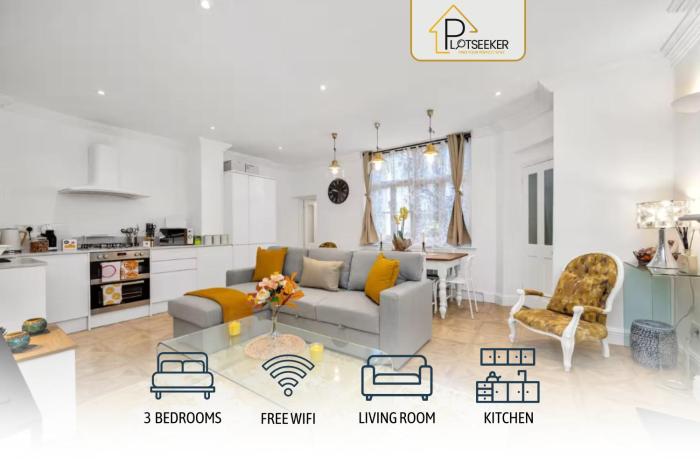 3 bedroom 2 bathroom victorian flat in kensington